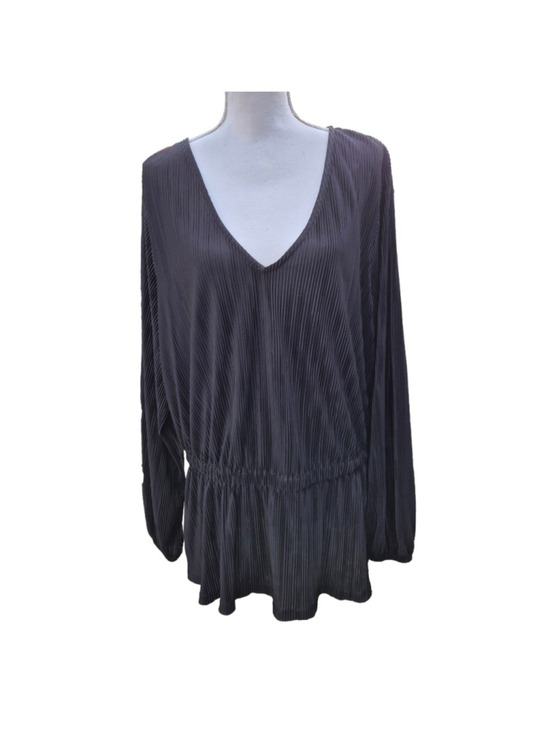 Lane Bryant Tops - Women's Lane Bryant Pleated Blouse Black Size 22/24